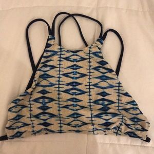 Frankie’s Bikinis Halter Print Top